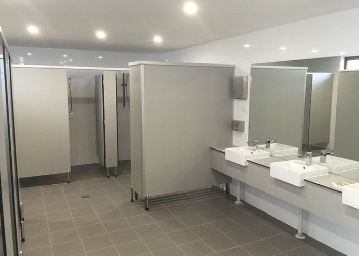 Toilet Cubicle Partitions Installed by Duracube
