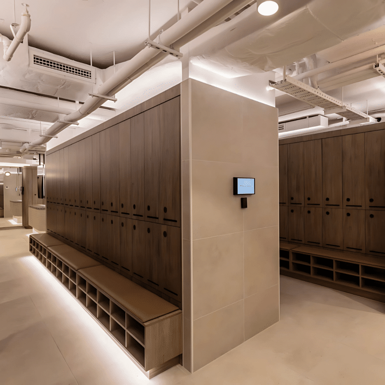 High quality end-of-trip lockers at No.1 Martin Place, a Charter Hall projec