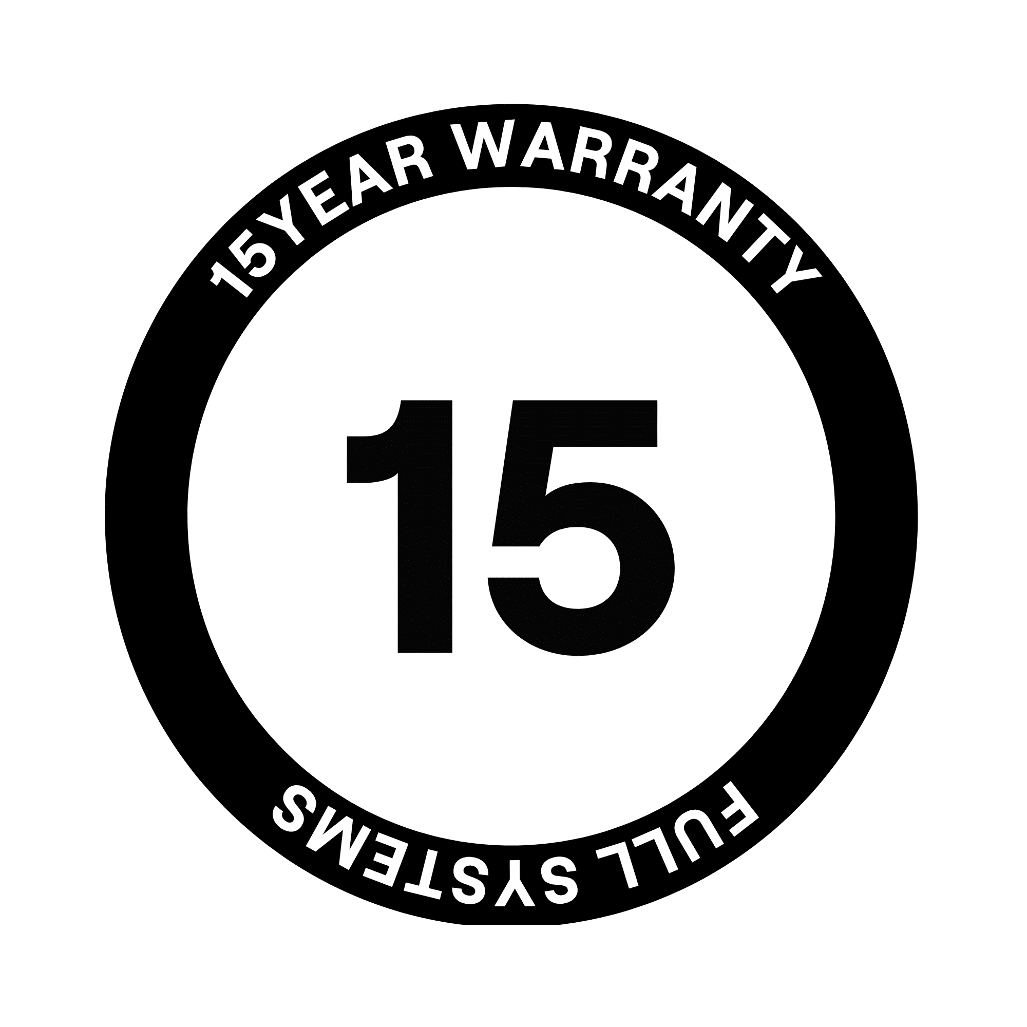 DuraCube 15 year warranty on full systems
