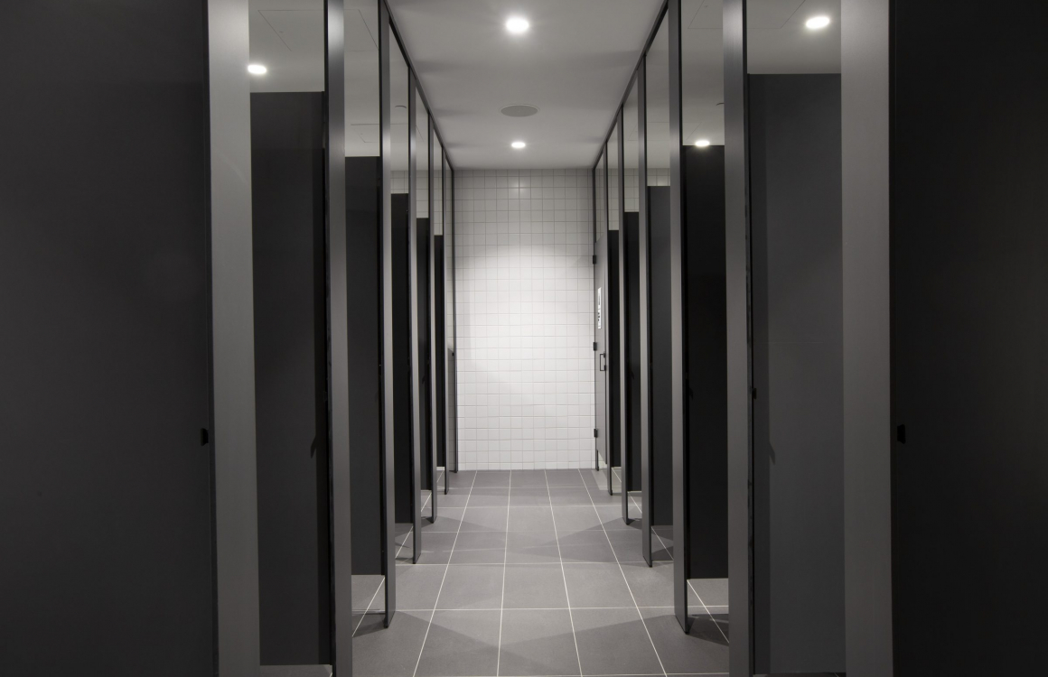 Her Majesty's Theatre, Adelaide Toilet and Shower Partitions, Compact Laminate Tabletops in