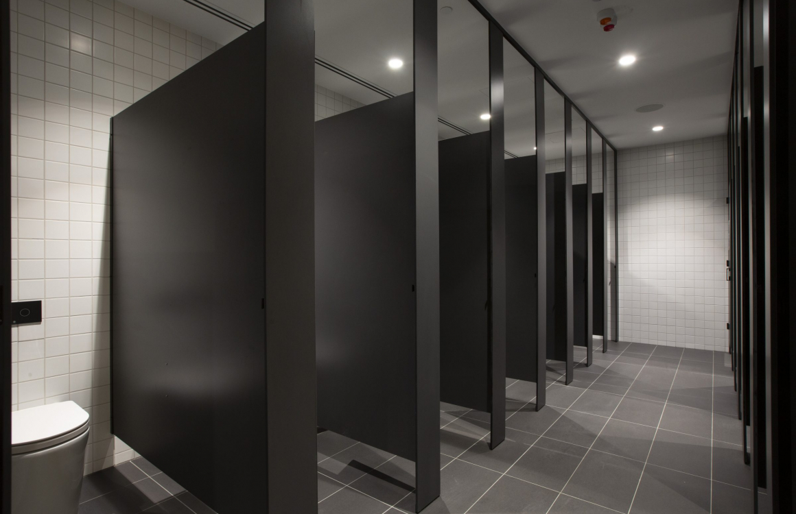 Her Majesty's Theatre, Adelaide Toilet and Shower Partitions, Compact Laminate Tabletops in